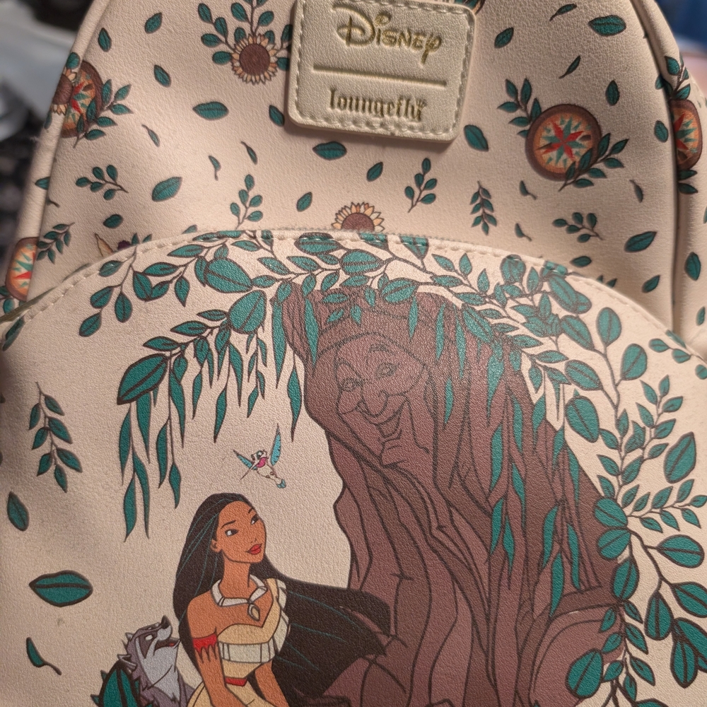 Loungefly Pocahontas Cream Backpack